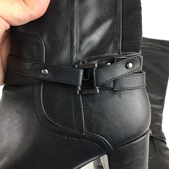 Angelina by De Blossom Black Tall “Tiffany” Boots - Picture 9 of 11